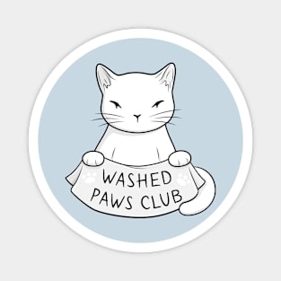 Welcome to the Washed Paws Club Magnet